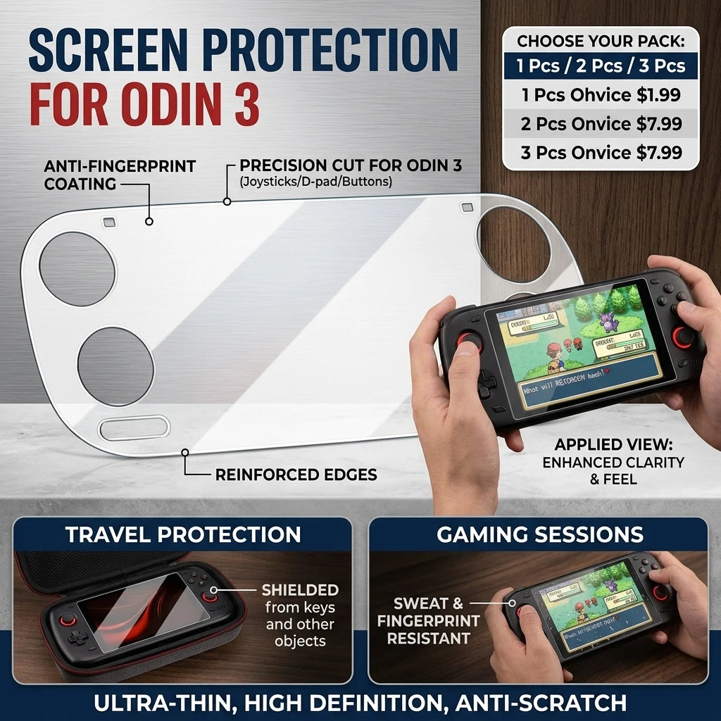 Odin 3 Screen Protector 6-Inch PET Film | Anti-Scratch Shield Screen Protector Film QXL