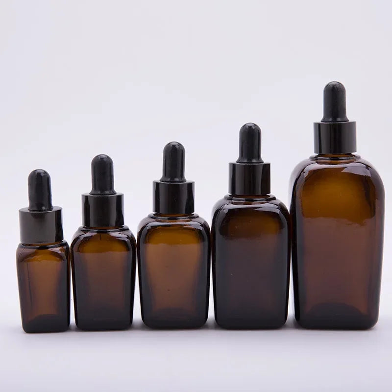 Amber Glass Dropper Bottle with Pipette | 15–100ml Glass Dropper Bottle QXL 15ml Glass