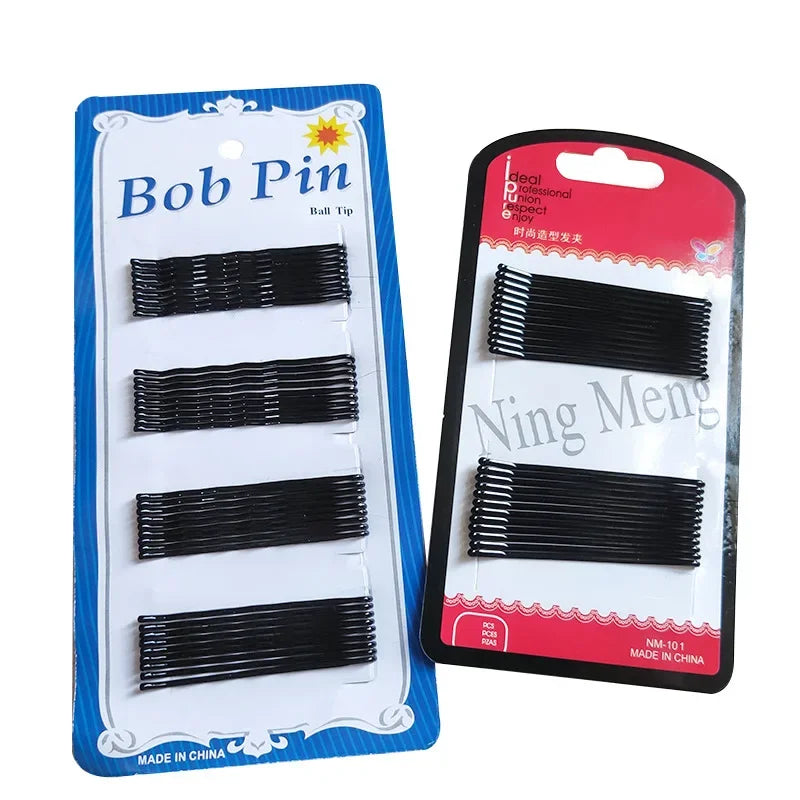 Women's Black Bobby Pins & Hair Clips | Waves & Straight 4–7cm Hair Clips & Bobby Pins QXL