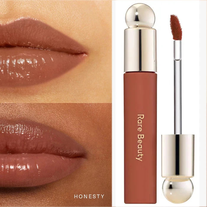 Rare Beauty Melting Cream Blush, Highlighter & Lip Gloss Set Makeup Set QXL 02-Honesty LipGloss