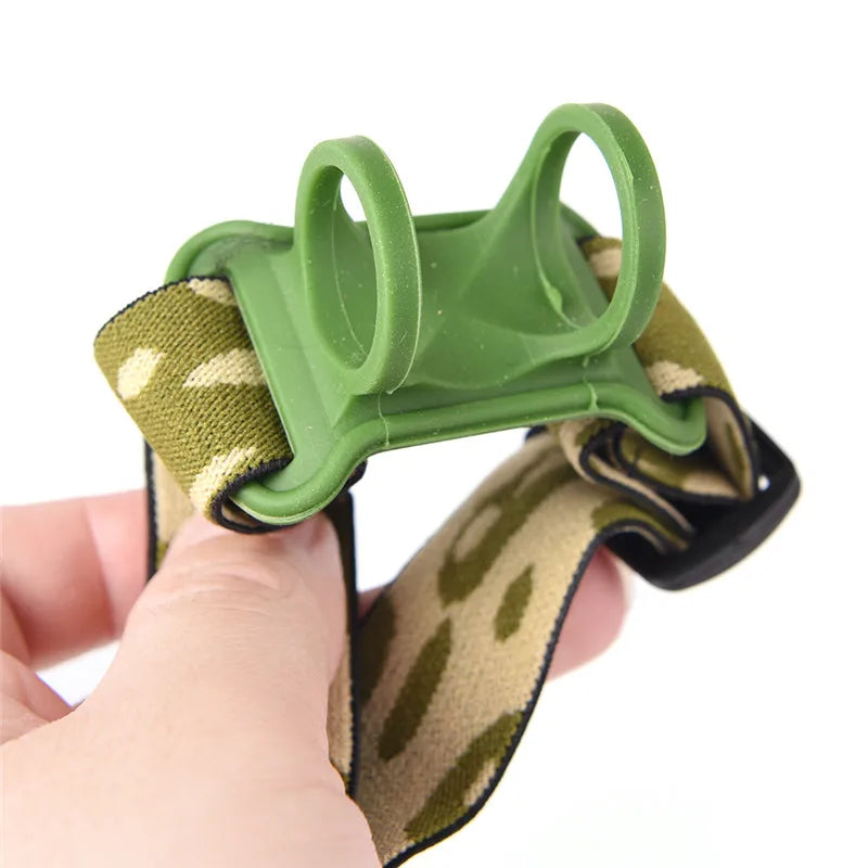 360° Adjustable Headband Strap for 18650 Flashlight Torch Flashlight Headband Strap QXL