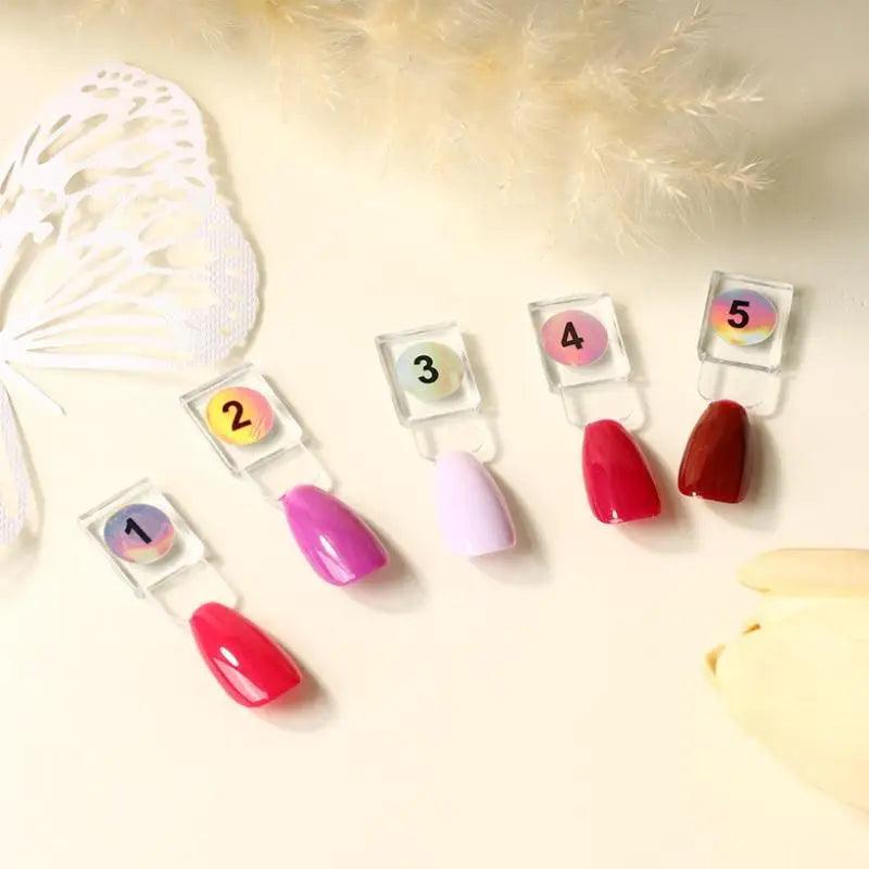24-Pc Magnetic Nail Color Display Chart & Practice Board Nail Display Board QXL