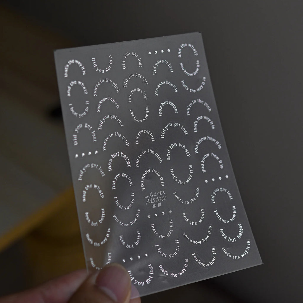 5D Spider Web Rhinestone Nail Stickers | Cobweb Moon Star Nail Art Stickers QXL MS1006S