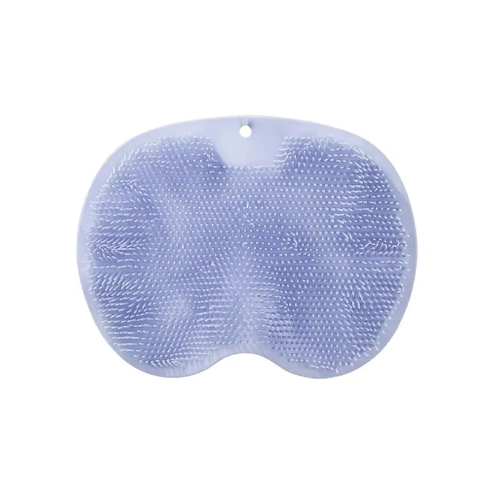 Silicone Foot Scrubber Mat with Suction Cups | Non-Slip Bath Pad Foot Scrubber Mat QXL Blue