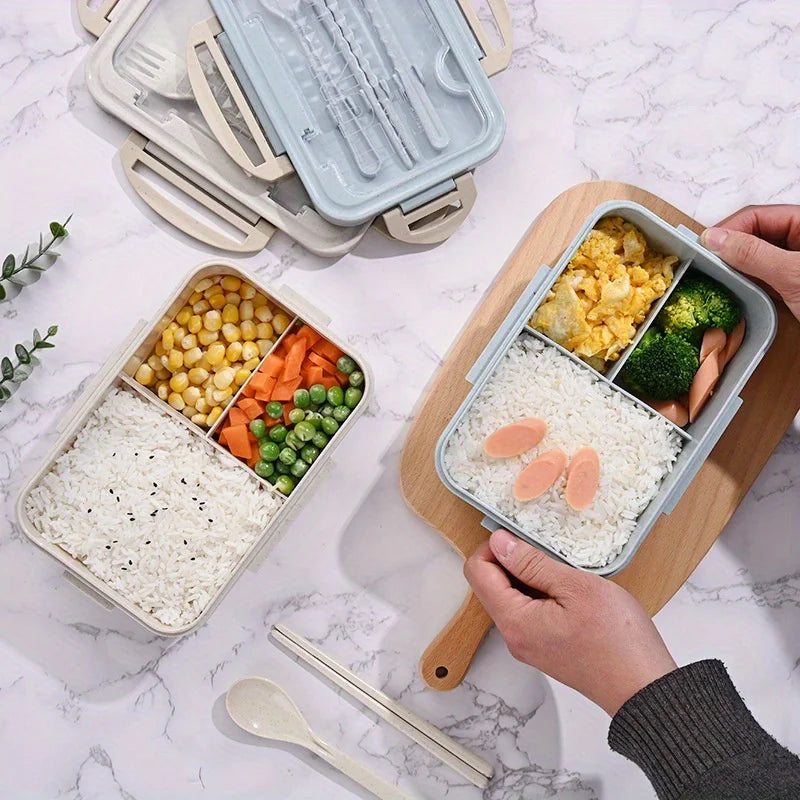 Japanese Bento Box | Microwave-Safe Multi-Compartment Lunch Box Bento Lunch Box QXL