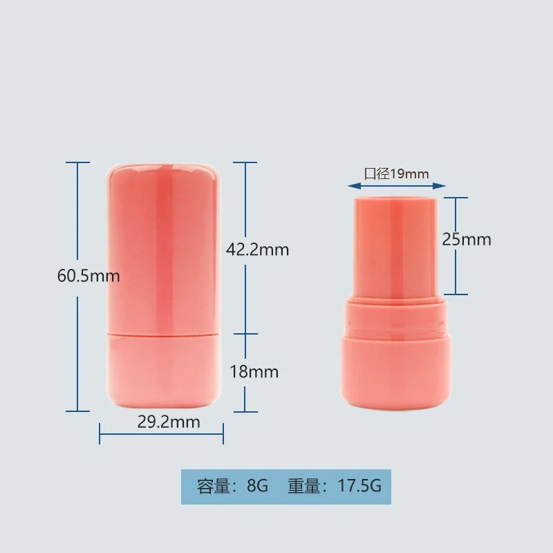 10-Pack 8g Empty Rotatable Lip Balm & Blush Stick Tubes Cosmetic Stick Tubes QXL