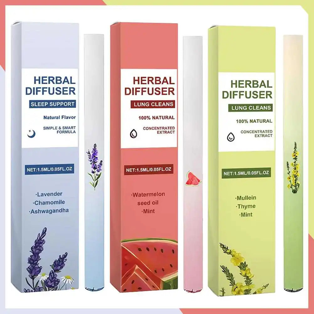 Mullein Herbal Aromatherapy Breathing Stick | 1 or 3 Pack Aromatherapy Inhaler Stick QXL G