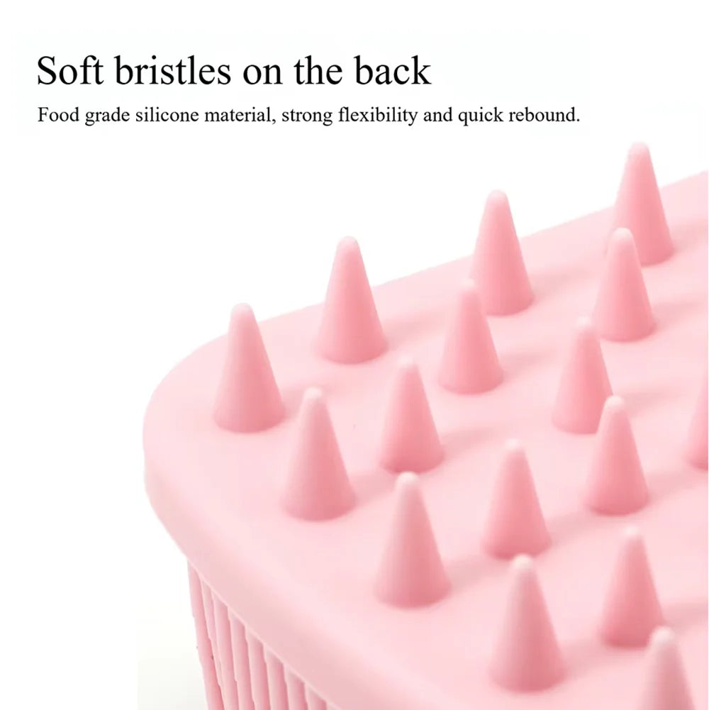 2-in-1 Silicone Shower Brush – Body Scrubber & Scalp Massager Shower Scrub Brush QXL