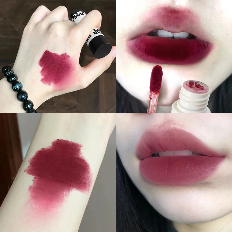 Matte Velvet Liquid Lipstick | Waterproof Nude Brown Lip Glaze Liquid Lip Glaze QXL 06