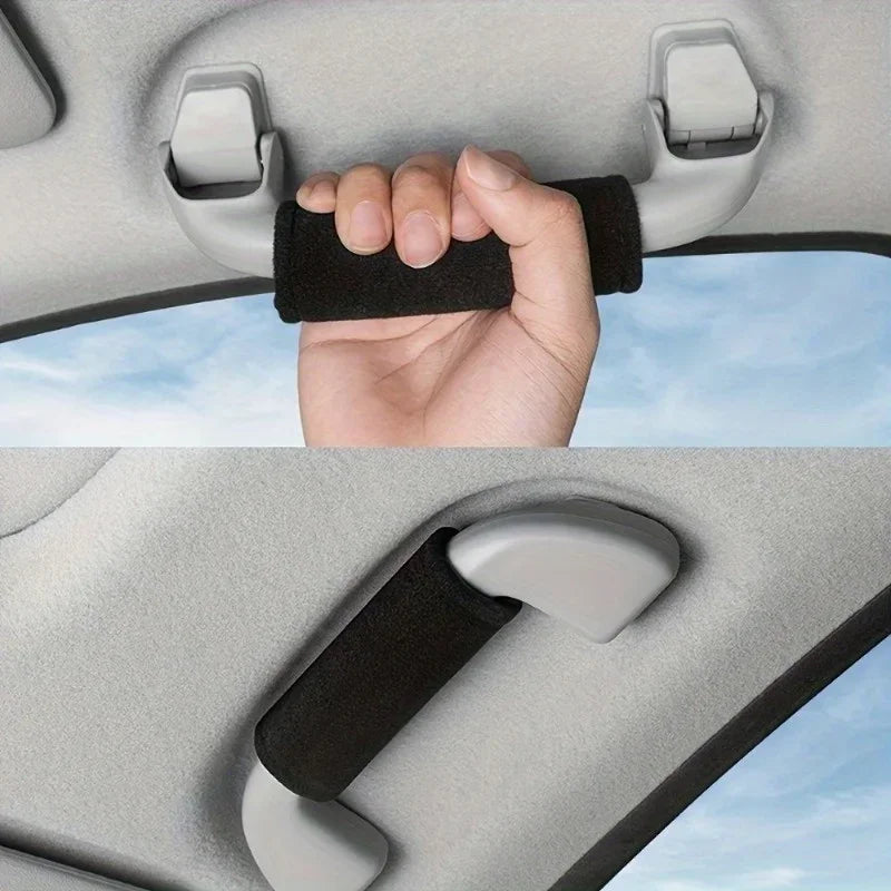 2-Pack Car Roof Handle & Armrest Frame Protective Covers Car Interior Covers QXL