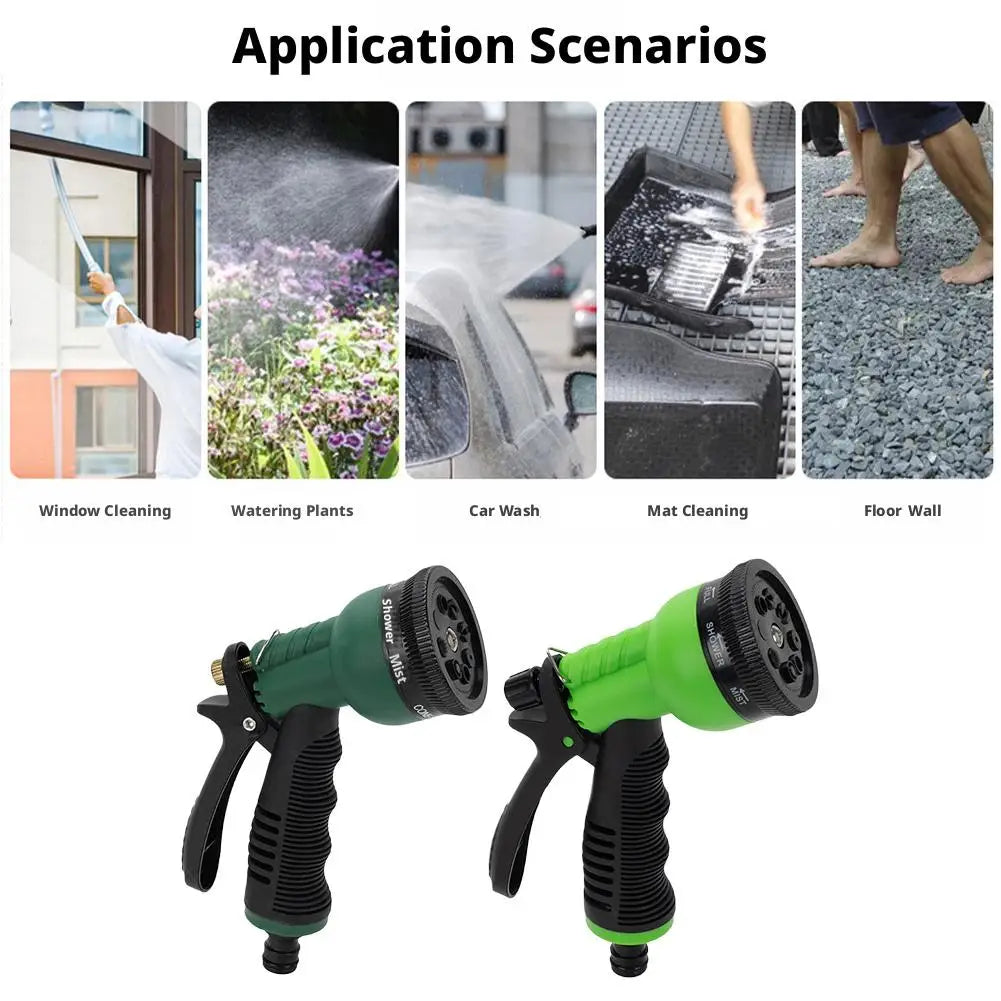 8-Function Garden Hose Spray Nozzle | High-Pressure Water Gun Garden Hose Nozzle QXL