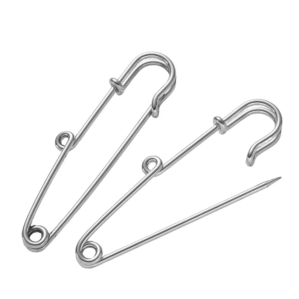 10 Large Blank Base Safety Pin Brooches | DIY Jewelry Craft DIY Brooch Pin Blanks QXL