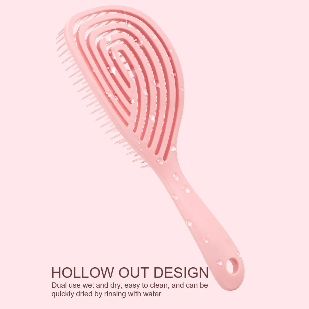Anti-Static Hollow Rib Comb | Dry & Wet Detangling Comb Hair Detangling Comb QXL