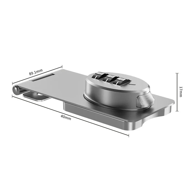 Child Safety Cabinet & Drawer Lock | Double Opening Silver Cabinet Safety Lock QXL