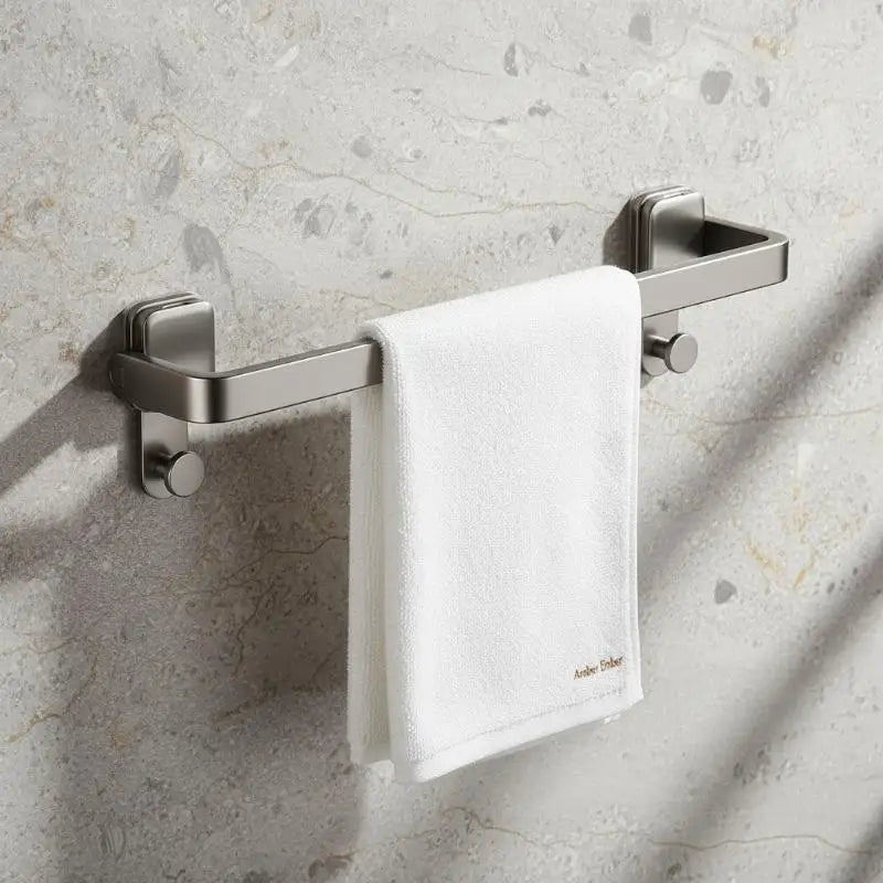 Foldable Suction Cup Towel Rack 30/40/50cm | No-Drill Bathroom Foldable Towel Rack QXL