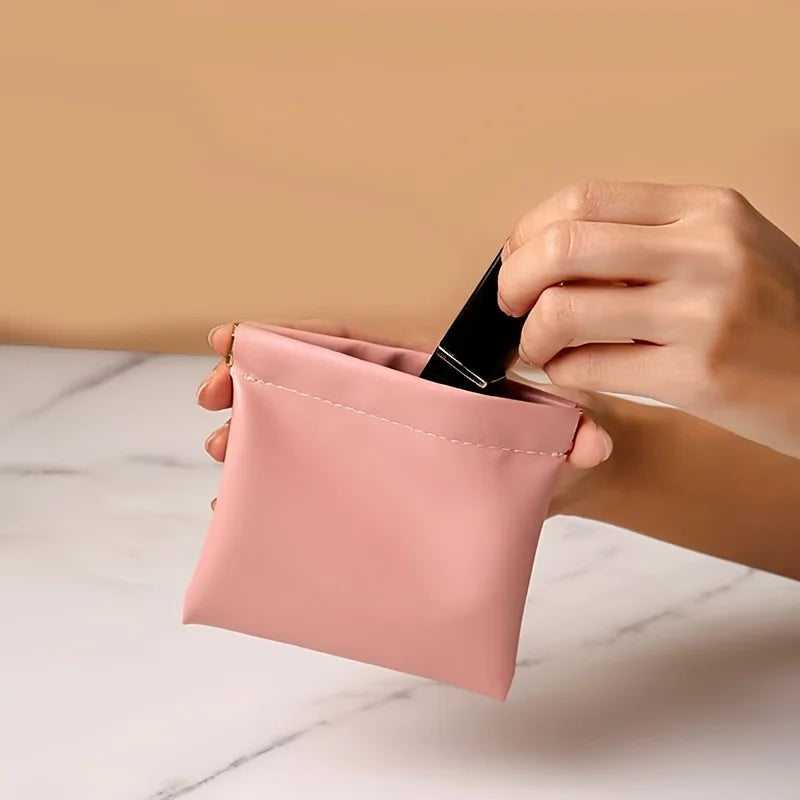 Auto-Closing Mini Makeup Bag | Lipstick & Travel Organizer Mini Makeup Bag QXL