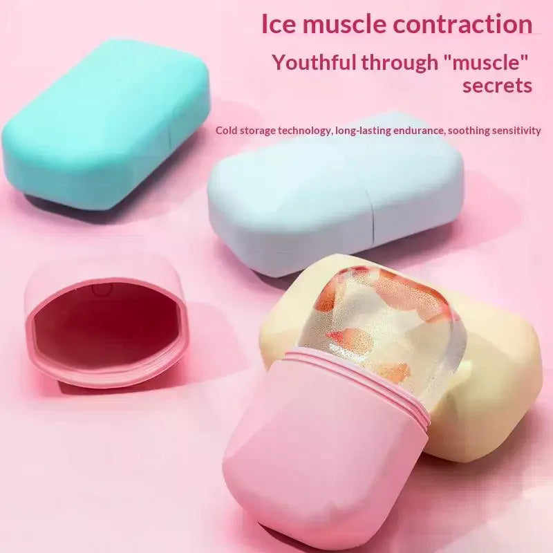 Silicone Ice Roller Face Massager | Cooling Skin Care Tool Facial Ice Roller QXL