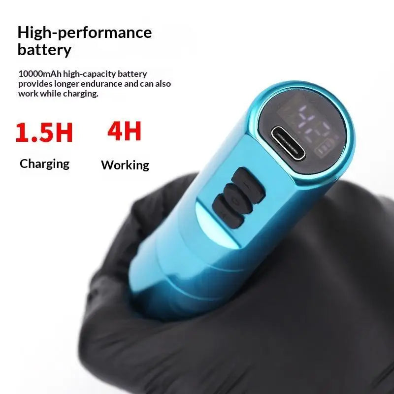 Wireless Rechargeable Tattoo Pen | Adjustable Speed Grip Wireless Tattoo Pen QXL