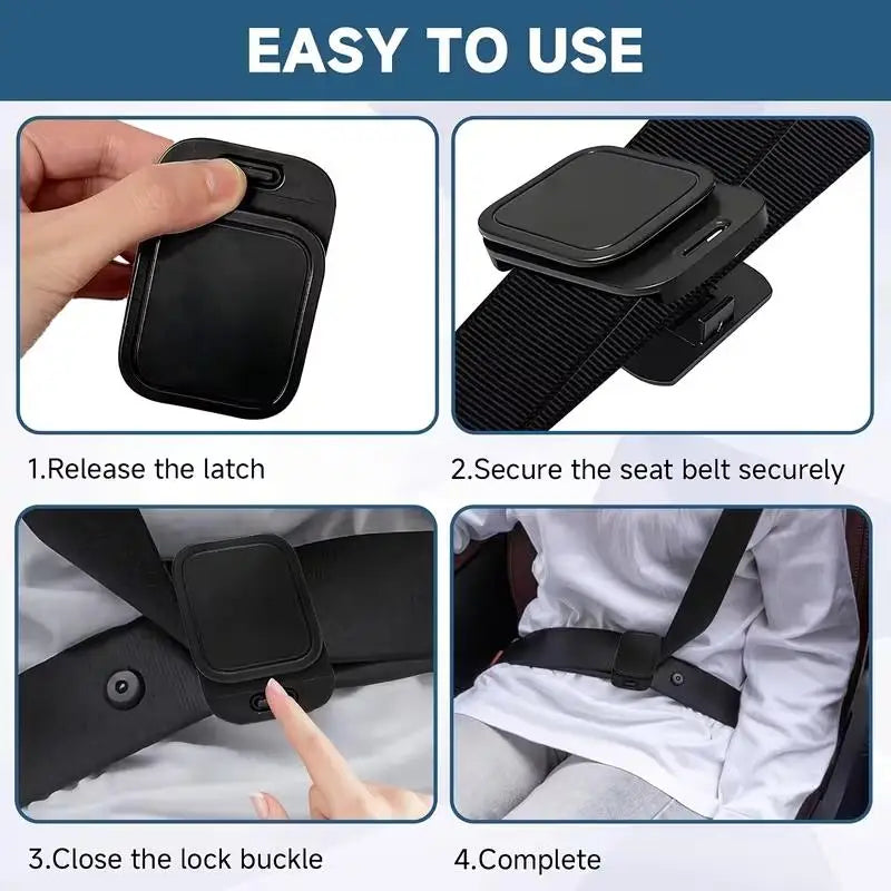 2-Pack Adjustable Seat Belt Shoulder Clips for Car SUV RV Seat Belt Clip QXL