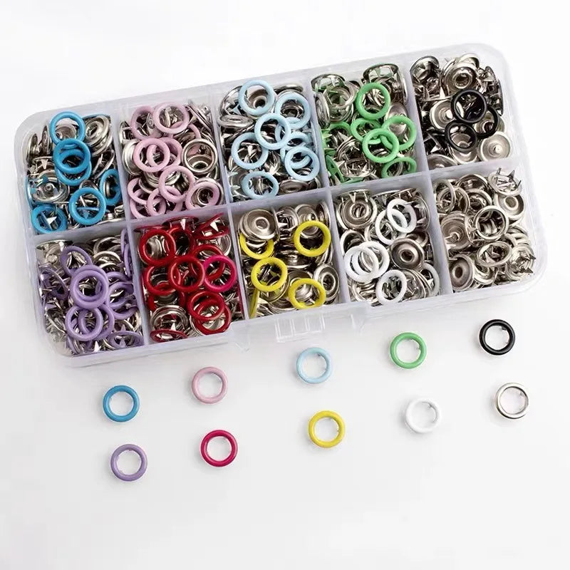 Sew-Free Snap Fastener Kit – Hand Press Pliers & 100 Snaps Snap Fastener Kit QXL