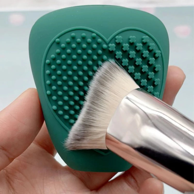 Silicone Makeup Brush Cleaning Mat & Scrubber Pad Brush Cleaning Mat QXL
