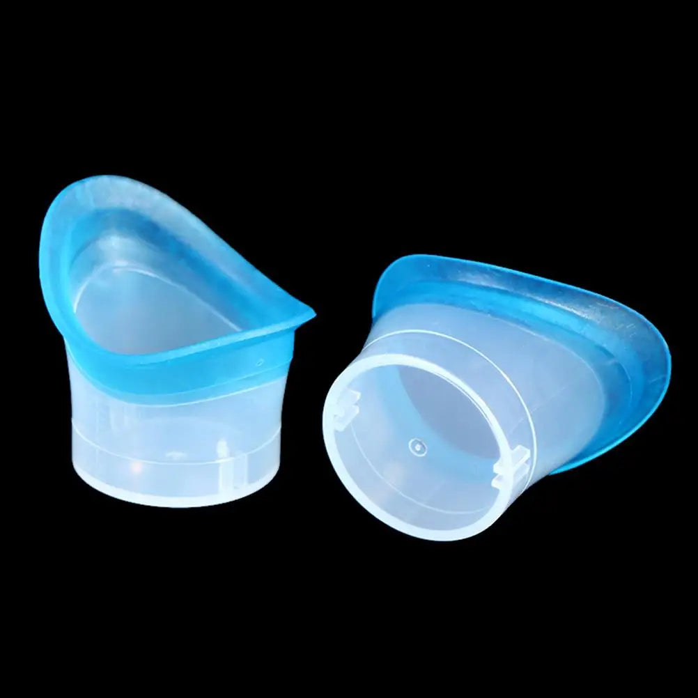 2-Pack Reusable Silicone Eye Wash Cups | Soft Eye Bath Set Eye Wash Cup QXL