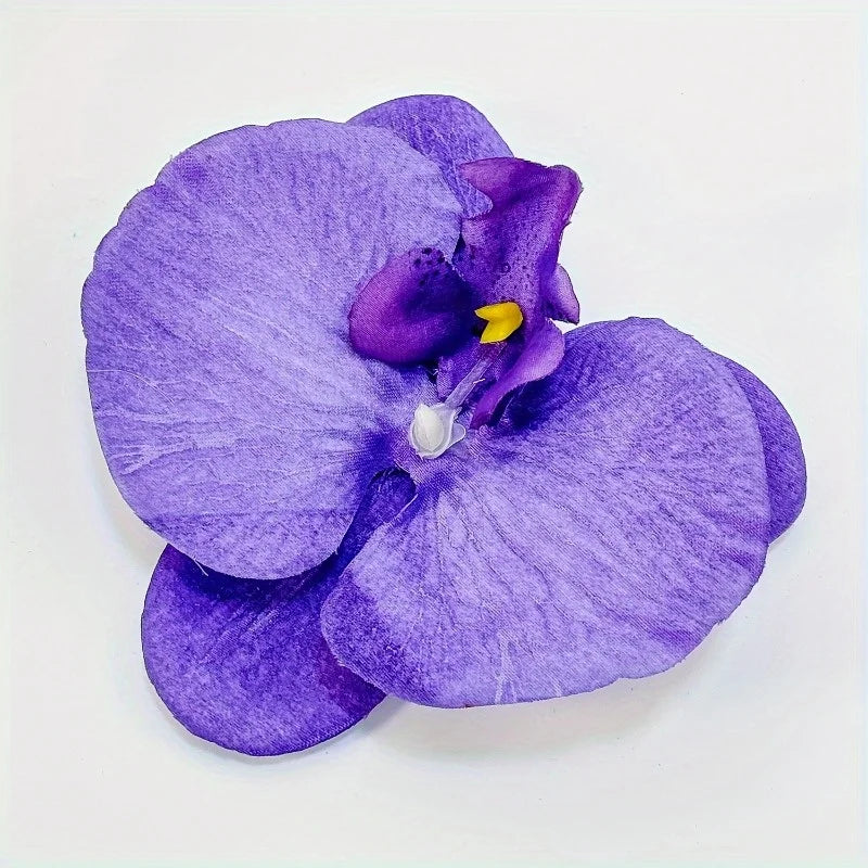 4-Pack Orchid Flower Hair Clips | Multicolor Floral Hairpins Flower Hair Clips QXL