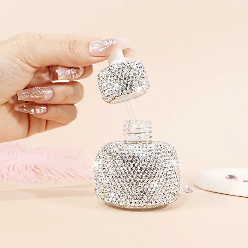 30ml Rhinestone Refillable Glass Dropper Bottle | Essential Oils Refillable Dropper Bottle QXL