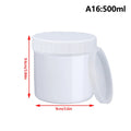 Empty Plastic Jars with Lids 30–1000ml | Cosmetic & Food Storage Cosmetic Storage Jar QXL 500ML White