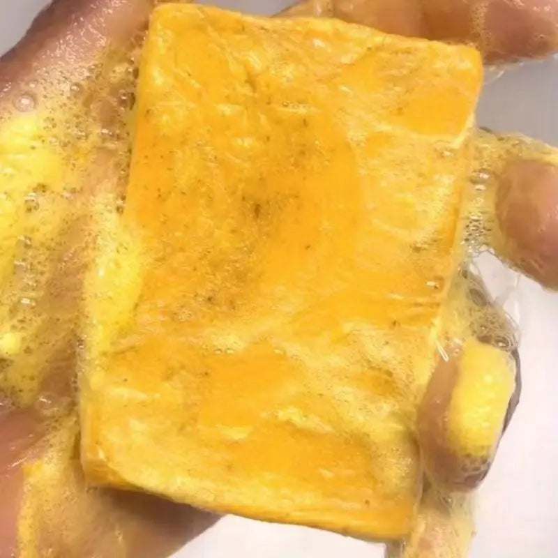 Turmeric Lemon Kojic Acid Ginger Handmade Cold Soap | Face & Body Natural Soap Bar QXL