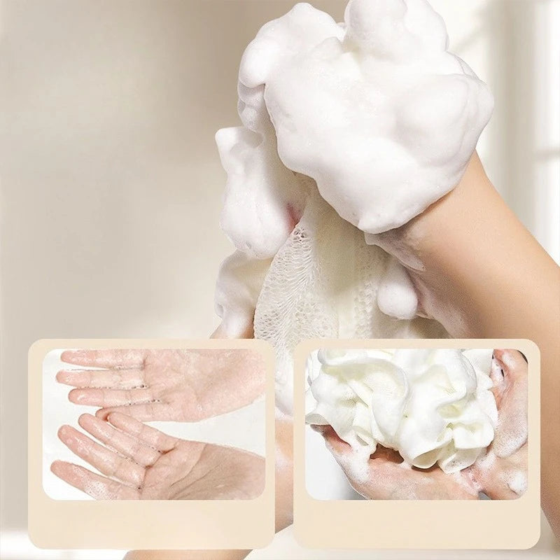 2-in-1 Loofah Bath Ball with Soap Dispenser | Body Scrubber Loofah Bath Scrubber QXL