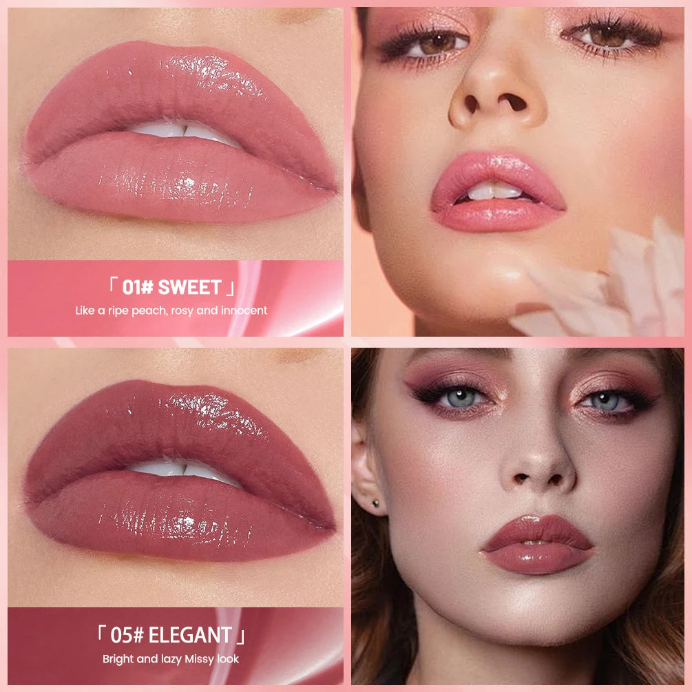 QIBEST Mirror Watery Lip Glaze | Hydrating Lip Gloss Tint Mirror Lip Glaze QXL
