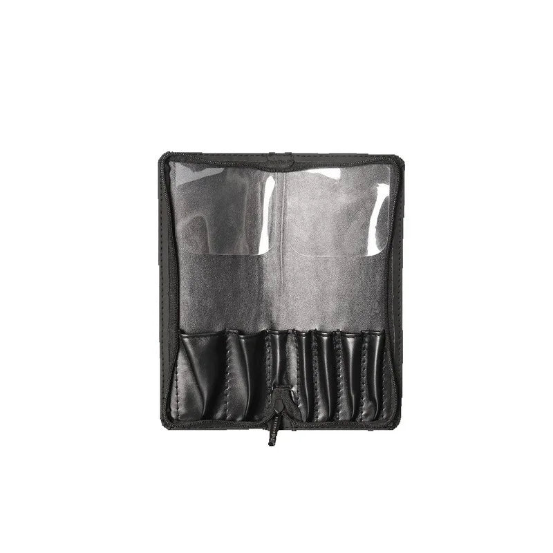 PU Folding Makeup Brush Bag | Zipper Roll Storage Organizer Makeup Brush Bag QXL bag