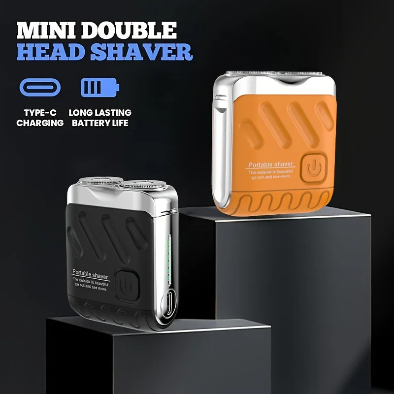 WITZIO Mini Dual Blade Electric Shaver for Men | USB Charge Electric Shaver QXL