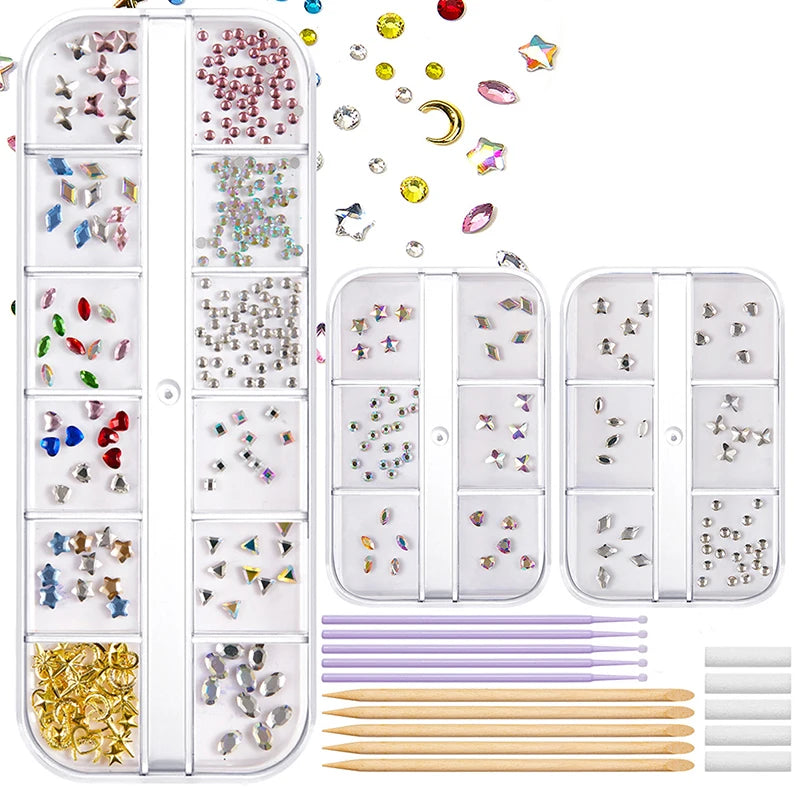 DIY Tooth Gems Crystal Kit | Acrylic Teeth Jewelry Set Tooth Gems Kit QXL