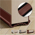 Self-Adhesive PVC Door Bottom Seal Strip | Weather Stripping Door Weather Stripping QXL Brown