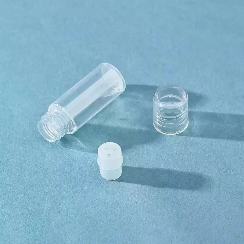 5-Pack 3ml Clear Refillable Loose Powder Sifter Bottles Powder Sifter Bottle QXL