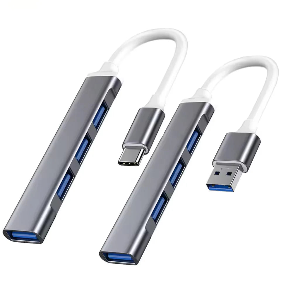 4-in-1 USB-C Hub USB 3.0 OTG Adapter 5Gbps | MacBook & PC USB-C Hub Adapter QXL
