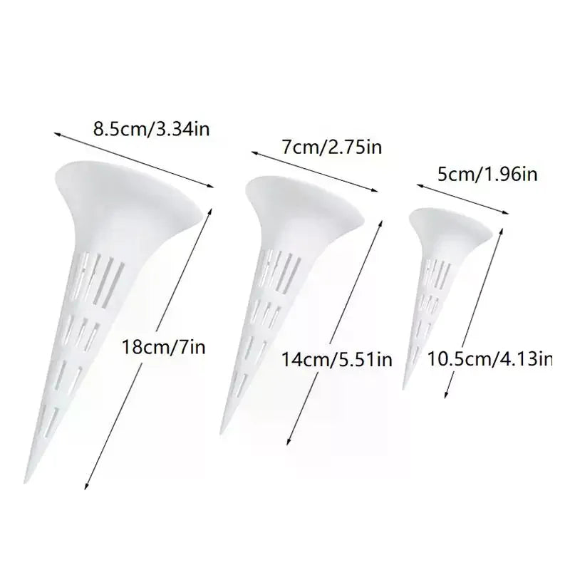 3-Pack Conical Plant Watering Device | Soil Aeration & Drainage Plant Watering Device QXL