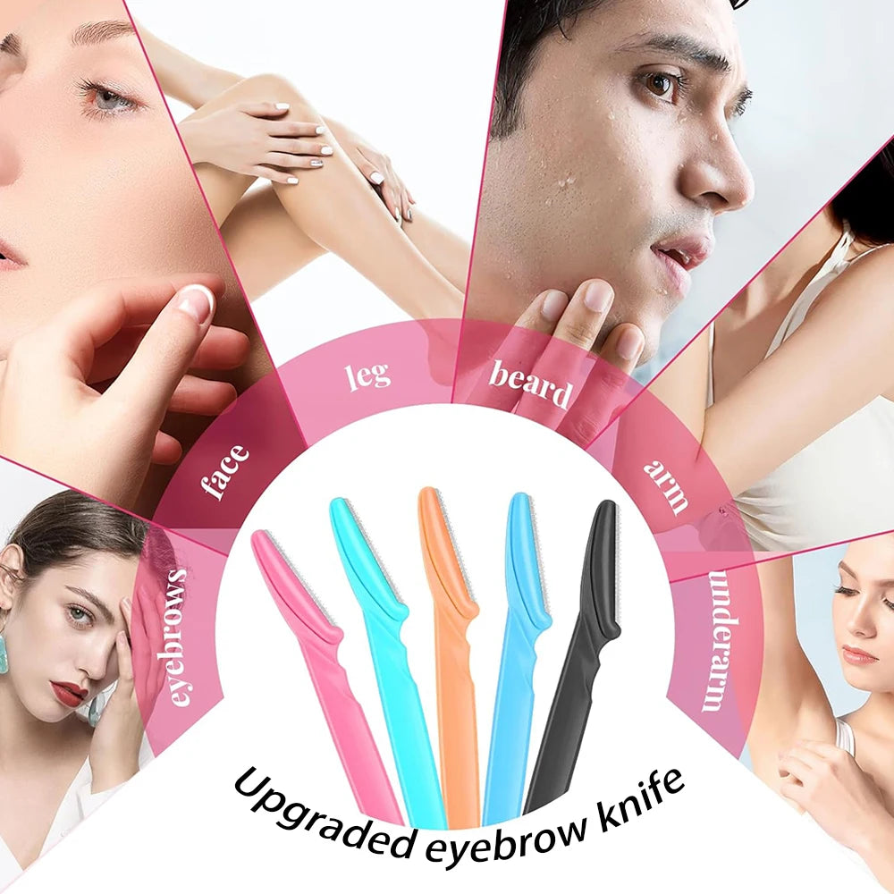 16-Pack Eyebrow Razors & Dermaplaning Tools for Women & Men Eyebrow Dermaplaning Razor QXL