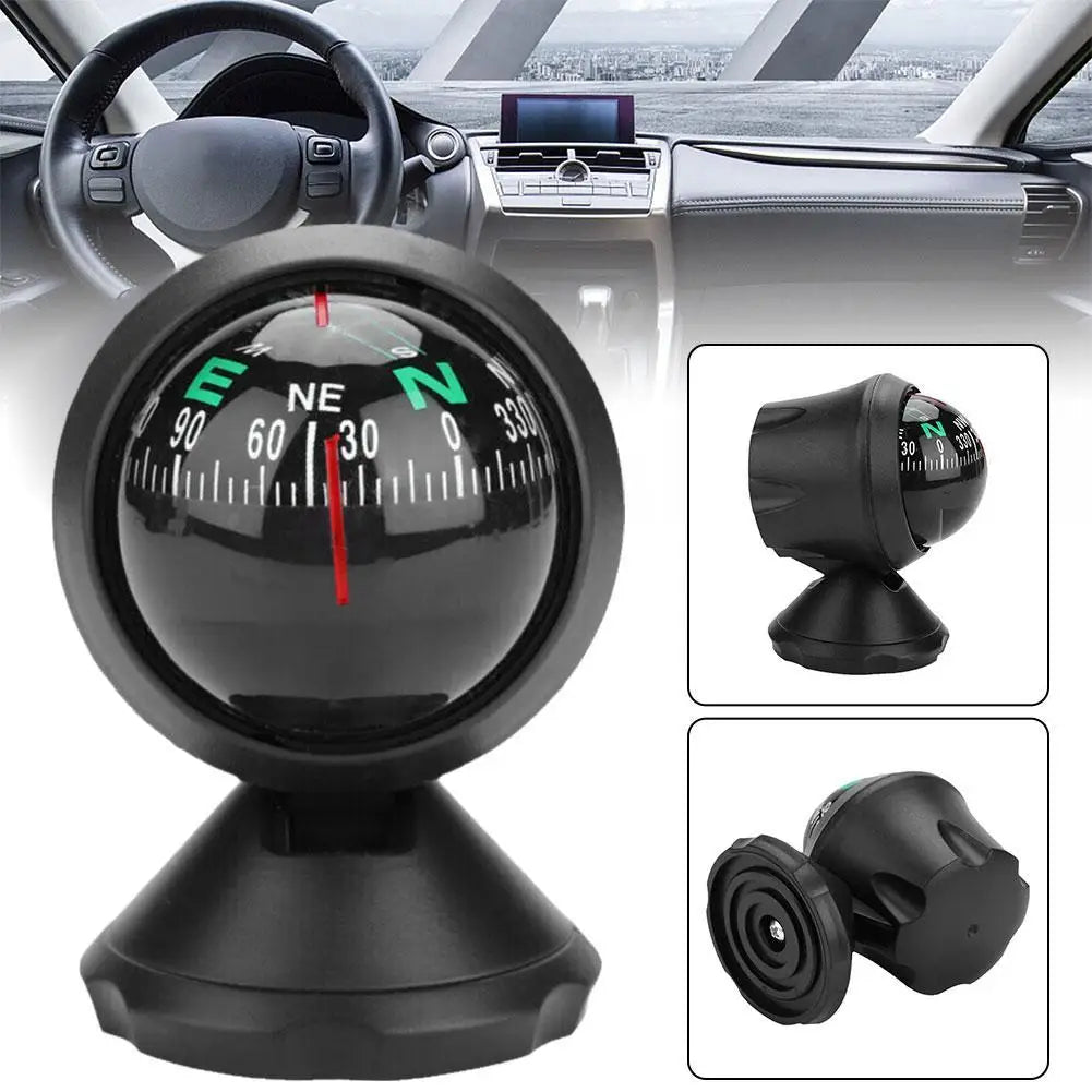 360° Ball Compass Car Dashboard Navigator | ABS Accessory Car Dashboard Compass QXL