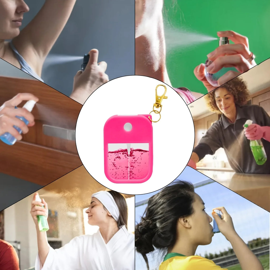 Silicone Perfume Spray Bottle Case & Keychain – 30ml Travel Perfume Bottle Case QXL