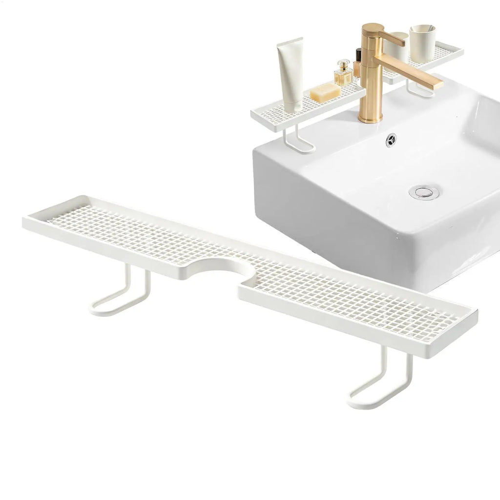 No-Drill Bathroom Sink Shelf | Countertop Organizer Bathroom Sink Organizer QXL