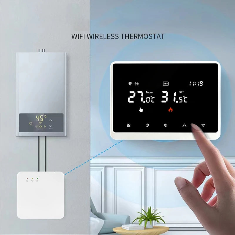 Tuya WiFi Smart Wireless Thermostat for Gas Boiler | Alexa Smart Thermostat QXL