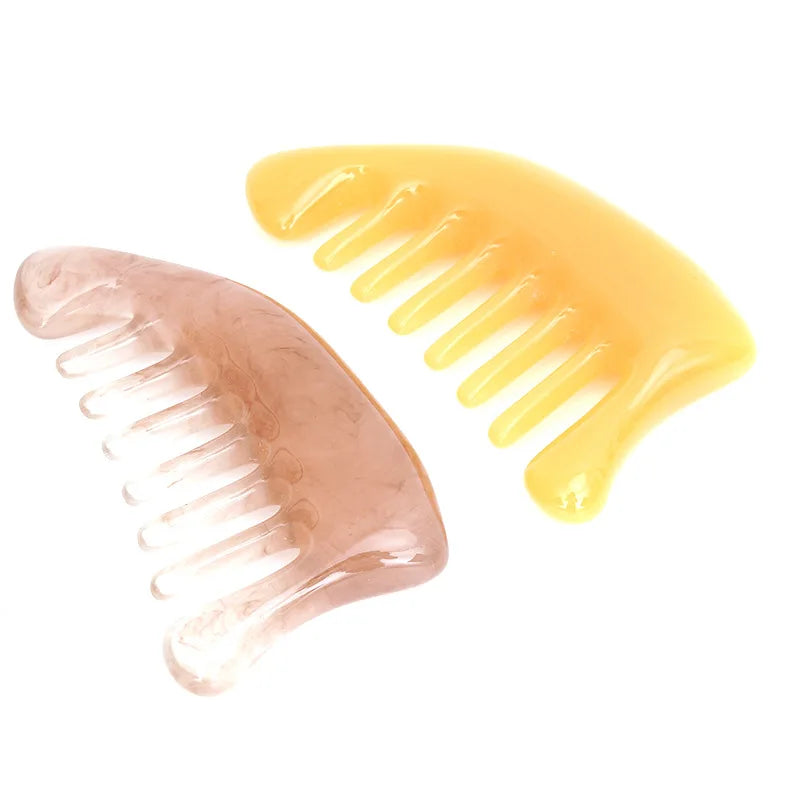 Beeswax Resin Gua Sha Comb | Face & Scalp Massage Tool Gua Sha Massage Comb QXL