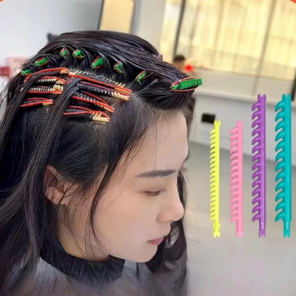 Hair Root Perm Rods Set 20/30Pc | 4 Sizes with Clips Hair Perm Rods QXL