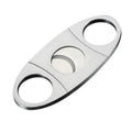 Stainless Steel Guillotine & Punch Cigar Cutter | 2-in-1 Cigar Cutter QXL M464 silver