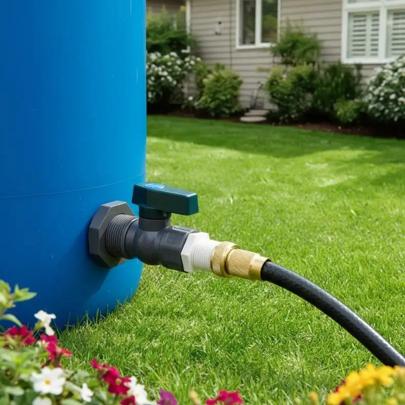 3/4" Rain Barrel Spigot Kit | PVC Valve & Bulkhead Fitting Rain Barrel Spigot Kit QXL