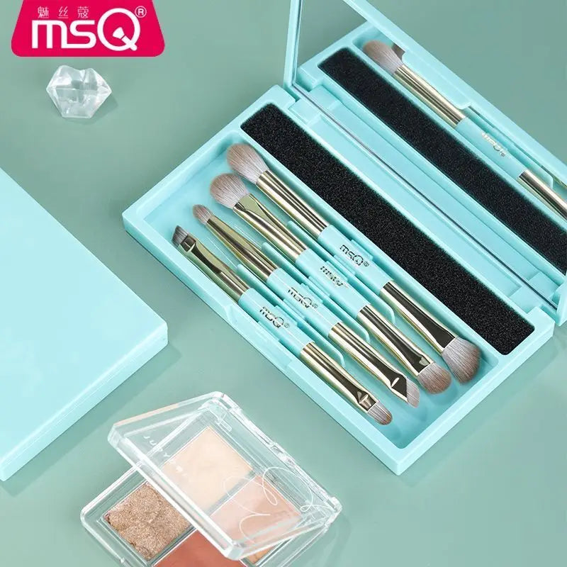 MSQ 4-Piece Eyeshadow Brush Set | Eye Smudge & Detail Brushes Eyeshadow Brush Set QXL