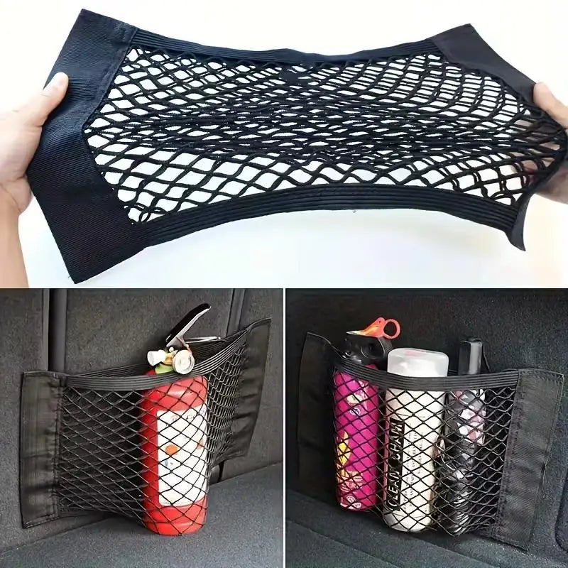 Car Trunk Organizer Net – Elastic Cargo Storage Holder Car Trunk Organizer QXL